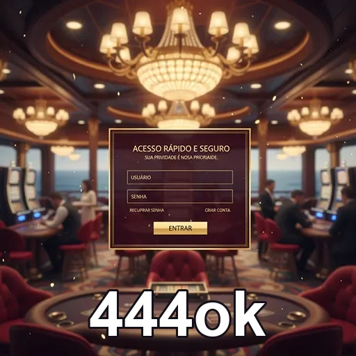 Jogador acessando slots populares no 444ok