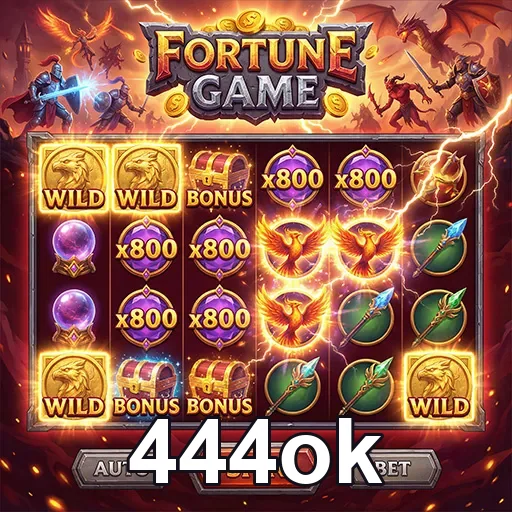 Slot de jogo da fortuna no 444ok, destacando emoção e grandes prêmios.